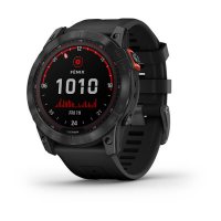 Garmin Fenix 7X Solar серый с черным ремешком / Спортивные часы фото