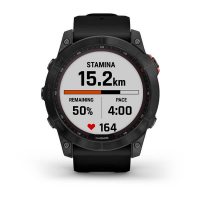 Garmin Fenix 7X Solar серый с черным ремешком / Спортивные часы фото 3