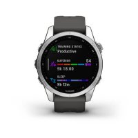 Fenix 7s серебристый с графитовым силиконовым ремешком  фото 7