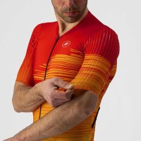 Castelli PR Seed Suit Men`s Red- Orange / Мужской стартовый костюм с рукавами фото 2