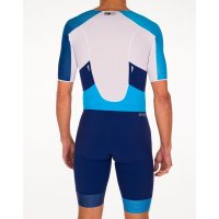 Z3R0D Racer TriSuit Синий / Мужской стартовый костюм с рукавами фото 1