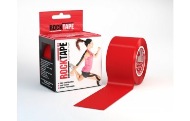 Rocktape 5x5 см красный/ Кинезиологический тейп  