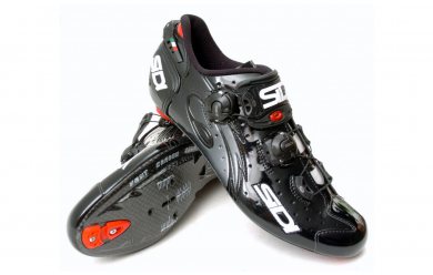 SIDI WIRE Carbon / Велотуфли белый красный лакированный