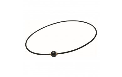 Phiten Rakuwa Necklace Metax Mirror Ball Black Gold / Ожерелье