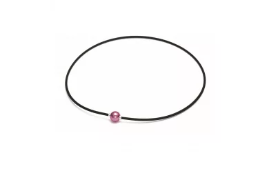 Phiten Rakuwa Necklace Metax Mirror Ball Pink Gray / Ожерелье