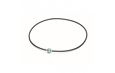 Phiten Rakuwa Necklace Metax Mirror Ball Gray Blue / Ожерелье