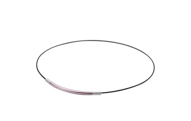 Phiten Rakuwa Necklace Wire Extreme Round Pink Silver / Ожерелье