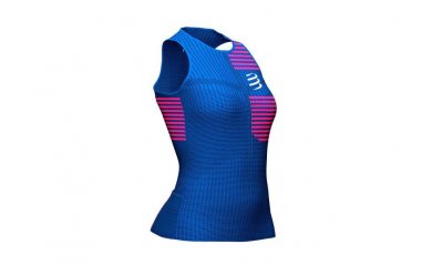 Compressport Tri Postural Tank Top W Blue V2.0 / Женская стартовая майка