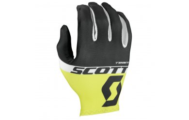 Scott RC Team д/пал black/sulphur yellow / Перчатки 