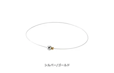 Phiten Necklace Wire Extreme Mirror Ball Twin Metax Silver Gold / Ожерелье