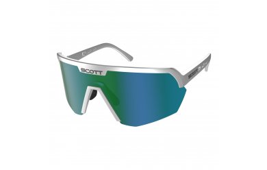 Scott Sport Shield Supersonic Ed. Silver Green Chrome / Очки мультиспортивные