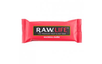 R.A.W. Life Малина-Лайм 47g/ Энергетический батончик