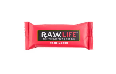 R.A.W. Life Малина-Лайм 47g/ Энергетический батончик