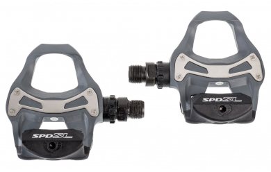 Педали Shimano R550  б/отраж, с шип, серый инд/уп