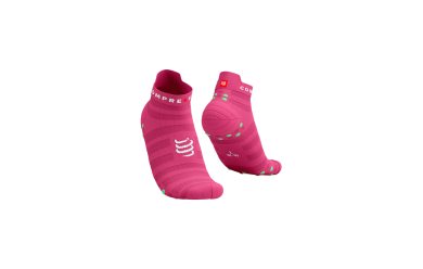 Compressport Run Ultralight Low V4 Hot Pink/Summer Green  / Носки беговые