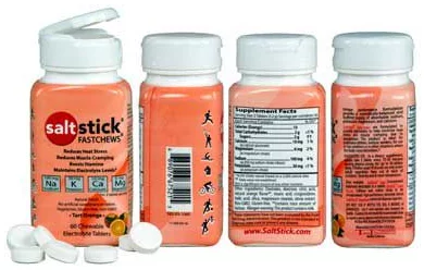 SaltStick Caps Fastchews (60шт) / Солевые жевательные таблетки Апельсин