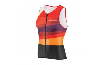 Louis Garneau Tri Course Tri Sleeveless Top Multi Red / Мужская стартовая майка