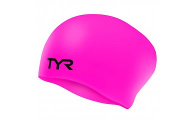 TYR Long Hair Wrinkle Free Silicone Cap Pink / Шапочка силиконовая для длинных волос