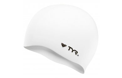 TYR Wrinkle Free Silicone Cap White / Шапочка плавательная