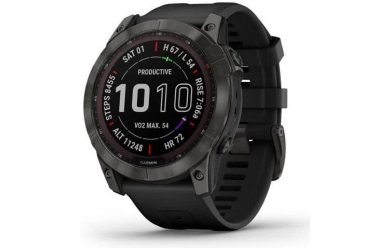 Garmin Fenix 7X Sapphire Solar черный / Спортивные часы