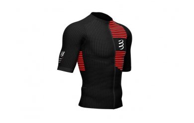 Compressport Tri Postural SS Top M Black V2.0 / Мужская стартовая футболка