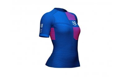 Compressport Tri Postural SS Top W Blue V2.0 / Женская стартовая футболка