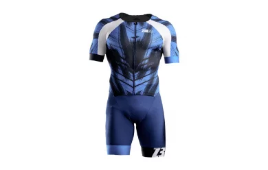 Z3R0D Racer TT suit Blue / Мужской cтартовый костюм для триатлона