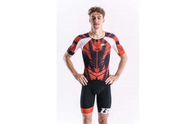 Z3R0D Racer TT suit Red / Мужской cтартовый костюм для триатлона