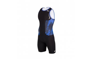 Z3R0D Racer Trisuit Blue / Мужской стартовый костюм для триатлона без рукавов