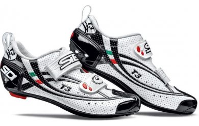 Велотуфли SIDI T-3 AIR CARBON COMP белый/черный