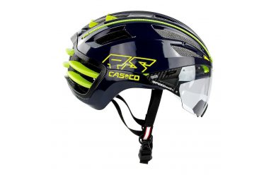 Casco SPEEDairo2 blue-neon yellow + визор Vautron Visor Фотохром