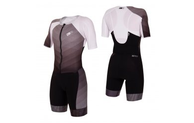 Z3R0D Racer TriSuit Черный W / Женский стартовый костюм с рукавами