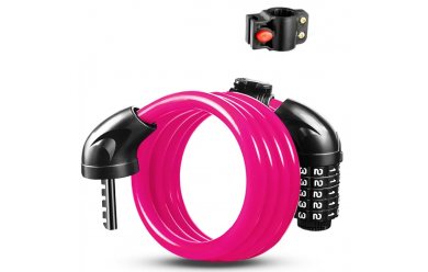 Daquan Bike Lock12mm\1250mm Pink Кодовый / Замок противоугонный