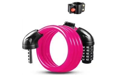 Daquan Bike Lock12mm\1250mm Pink Кодовый / Замок противоугонный