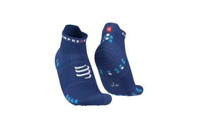 Compressport Pro Racing Socks V4.0 Run Low Носки V4 Run Low Sodalite/Fluo Blue 