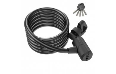 Syncros Masset Coil Cable Key Lock Black / Замок