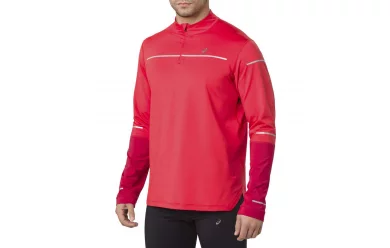 Asics Lite Show Winter Ls 1/2 Zip Top / Мужская утепленная беговая футболка с длинным рукавом