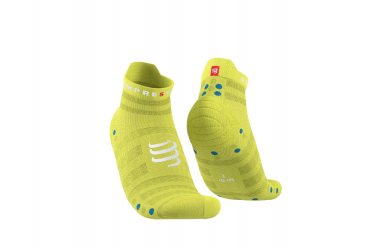 Compressport Pro Racing Socks V4.0 Ultralight Run Low - Primerose - Fjord Blue / Носки беговые