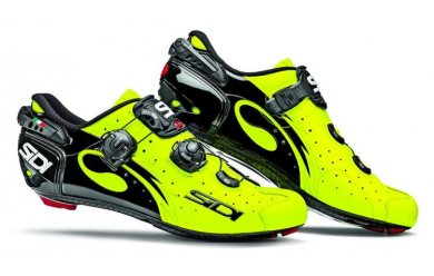 SIDI WIRE Carbon / Велотуфли шоссейные (черный/желтый флюоресц. лакированный)