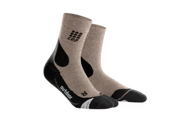 CEP Outdoor Merino Mid-Cut Socks / Женские компрессионные носки, с шерстью мериноса