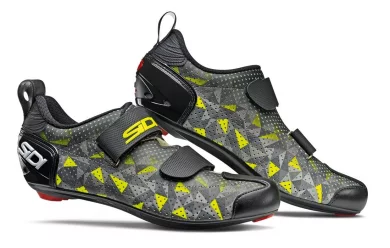 SIDI T-5 AIR Carbon Comp Серый-Желтый / Велотуфли для триатлона