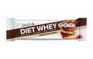 PhD Diet Whey Bar Тройное Шоколадное Печенье / Батончик протеиновый диетический (65g)