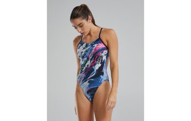 TYR Transient Cutoufit Durafast Elite Multicolor / Купальник слитный