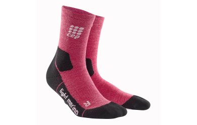 CEP Outdoor Light Merino Mid-Cut Socks / Женские компрессионные носки, тонкие, с шерстью мериноса