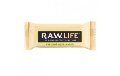 R.A.W. Life Грецкий Орех-Кэроб 47g/ Энергетический батончик