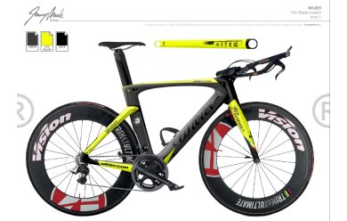 Wilier Twin Blade Crono'16 Ultegra RS010 черн./жетлый fluo / Велосипед  для триатлона
