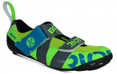 Bont Riot Tr+ (Lime\Charcoal) / Мужские велотуфли для триатлона