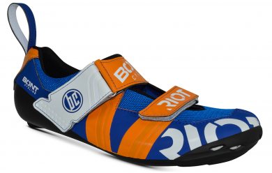 Bont Riot Tr+ (Midnight Blue\Mega Crimson) / Мужские велотуфли для триатлона