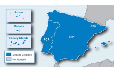 City Navigator Europe NT: Spain and Portugal Карта Европы на microSD/SD