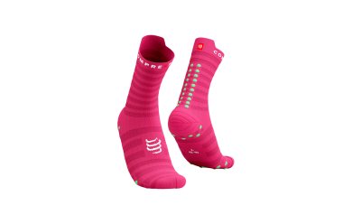 Compressport Run Ultralight High v4 Hot Pink/Summer Green / Носки